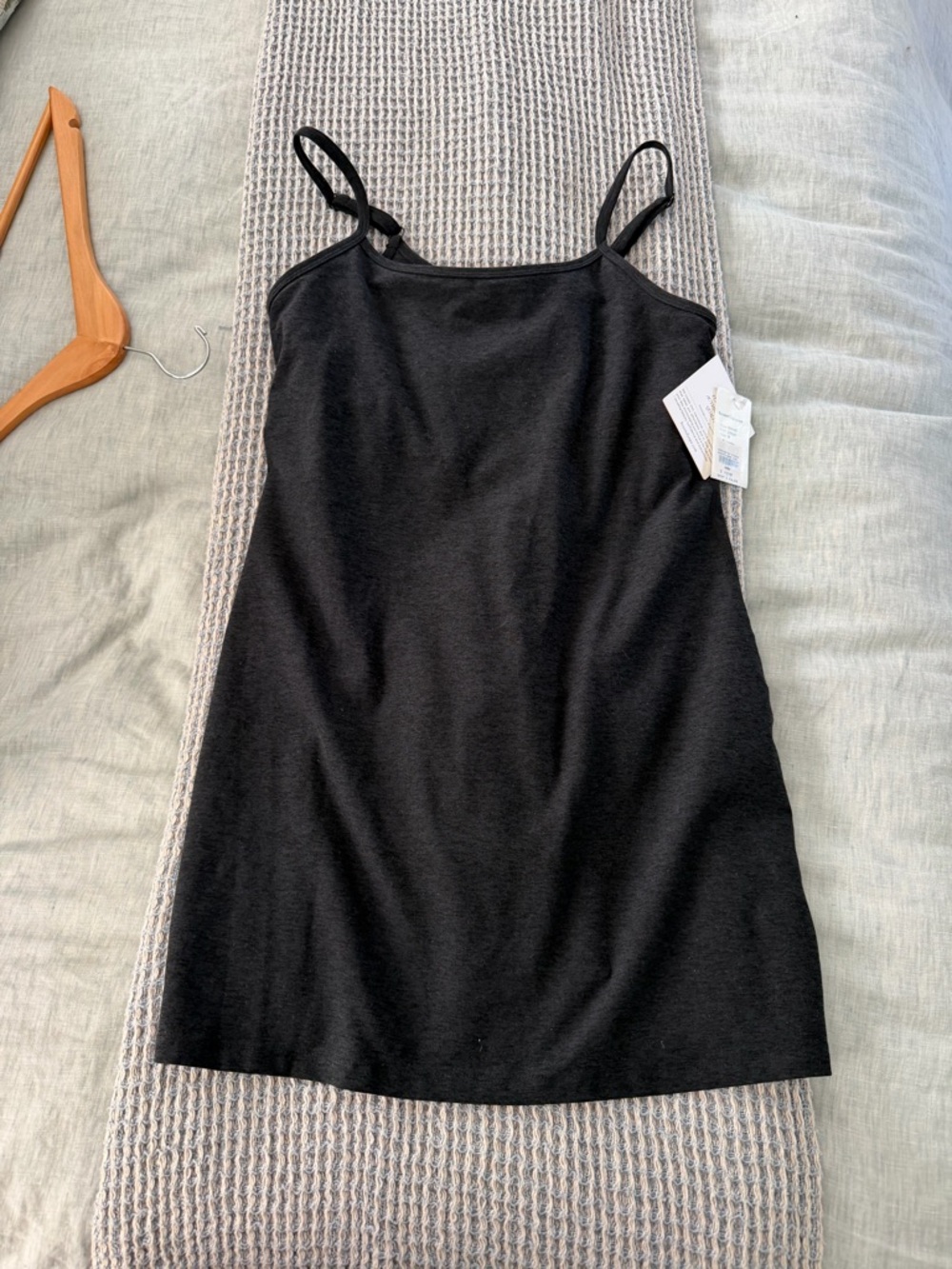 Beyond Yoga spacedye Black Spaghetti Strap Tank